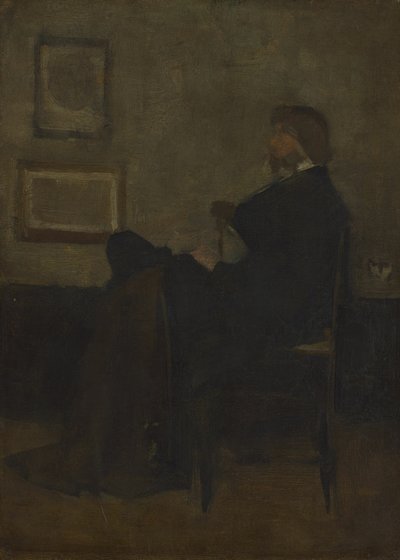 Studie pro aranžmá v šedé a černé, č. 2: Portrét Thomase Carlylea, 187273. od James Abbott McNeill Whistler