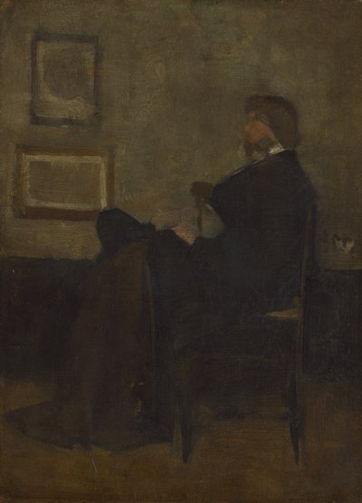 Studie pro aranžmá v šedé a černé, č. 2: Thomas Carlyle, 1872-73 od James Abbott McNeill Whistler