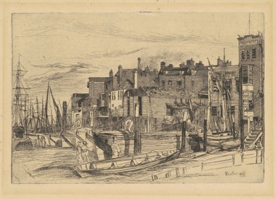 Temžská policie, 1859. od James Abbott McNeill Whistler