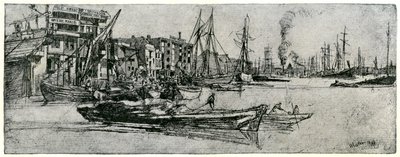 Thames Warehouse, 19. století 1904. od James Abbott McNeill Whistler