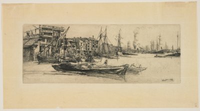 Sklady na Temži od James Abbott McNeill Whistler