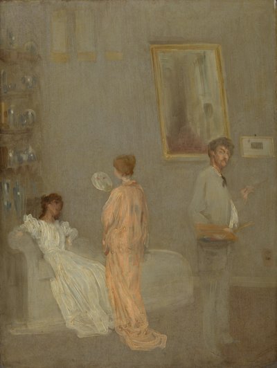 Umělec ve svém ateliéru, 186566 a 1895. od James Abbott McNeill Whistler