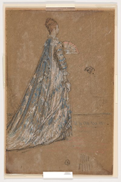 Modré šaty od James Abbott McNeill Whistler