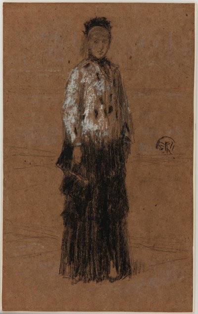 Hermelínový kabát, 1870-1873. od James Abbott McNeill Whistler