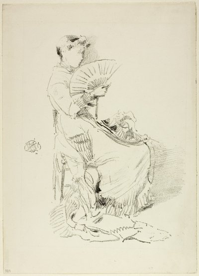Vějíř, 1879 od James Abbott McNeill Whistler