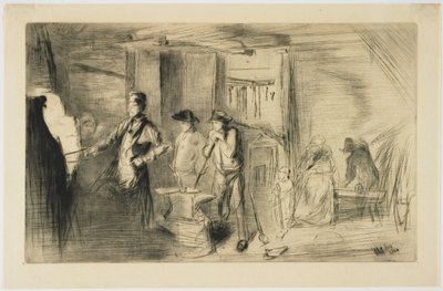 Kovárna ze Šestnácti leptů scén na Temži a jiných námětů od James Abbott McNeill Whistler