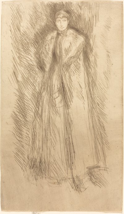 Kožešinový plášť. od James Abbott McNeill Whistler