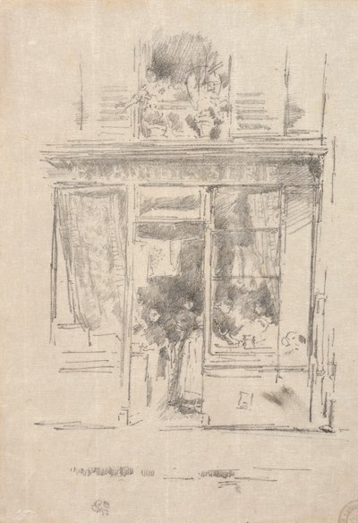 The Laundress - Laundress of Place Dauphine, 1894. od James Abbott McNeill Whistler
