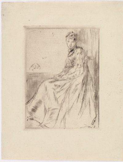 Dopis Maud, sedící, 1873. od James Abbott McNeill Whistler