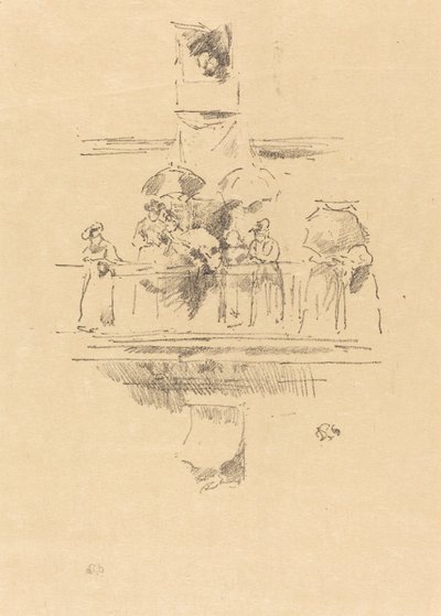 Malý balkon, 1894. od James Abbott McNeill Whistler