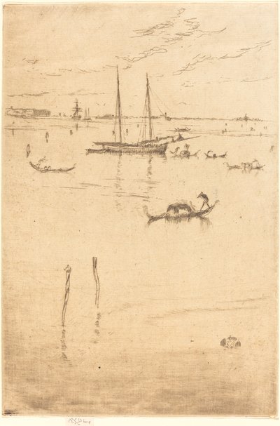 Malá laguna, 18791880. od James Abbott McNeill Whistler