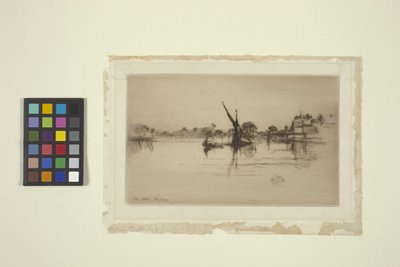 Malý Putney, č. 2 (lept) od James Abbott McNeill Whistler