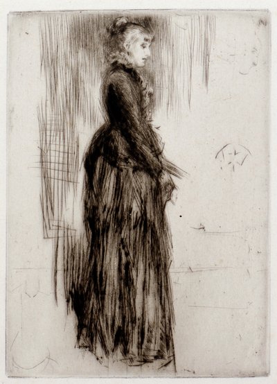Malé sametové šaty od James Abbott McNeill Whistler