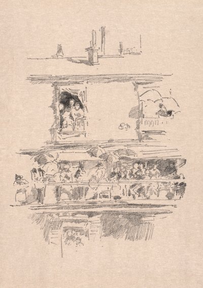 Dlouhý balkon, 1894. od James Abbott McNeill Whistler