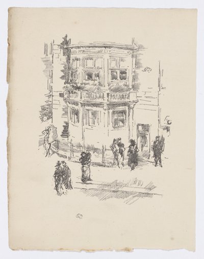 Okno ředitele, divadlo Gaiety Theatre od James Abbott McNeill Whistler
