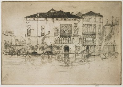 Paláce z první benátské série od James Abbott McNeill Whistler