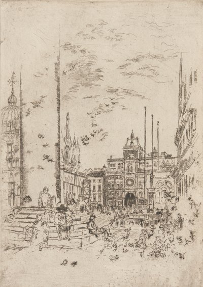 Piazzetta, 1879-1880. od James Abbott McNeill Whistler