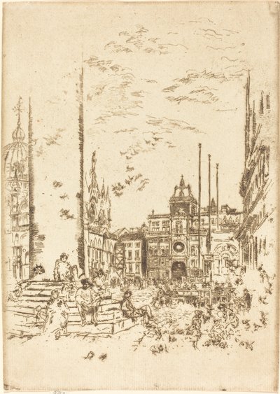 Piazzetta, 1880. od James Abbott McNeill Whistler