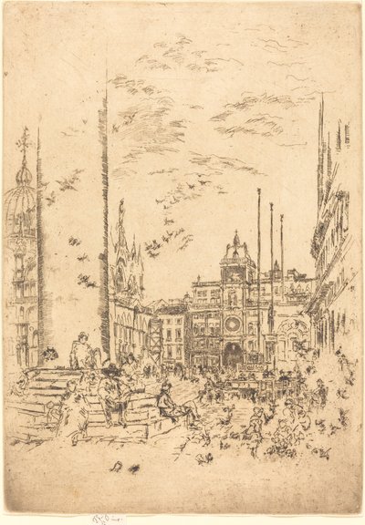 Piazzetta, 1880. od James Abbott McNeill Whistler