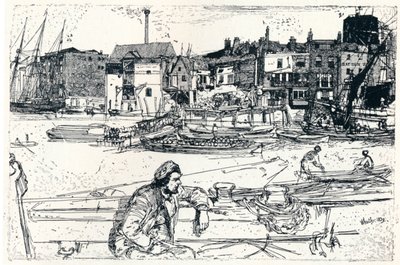 The Pool of London, 1859, 1904 od James Abbott McNeill Whistler