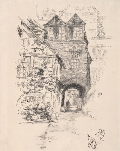 Dům kněží, Rouen, 1894. od James Abbott McNeill Whistler