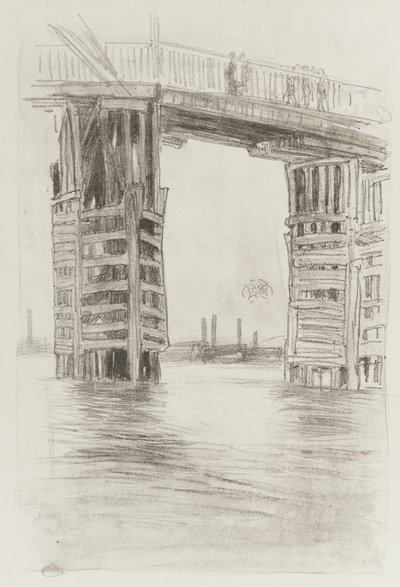 Vysoký most, 1878 (litotinta na papíře) od James Abbott McNeill Whistler