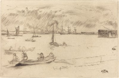 Temže směrem k Erithu, c. 1877. od James Abbott McNeill Whistler