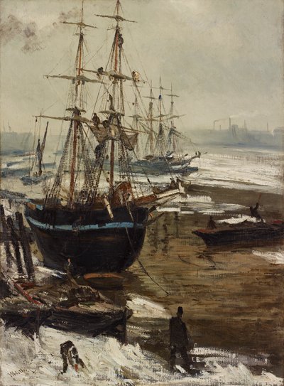 Temže v ledu, 1860. od James Abbott McNeill Whistler