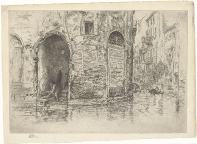 Dvě dveře. První benátská série, deska 2 (z 12) od James Abbott McNeill Whistler