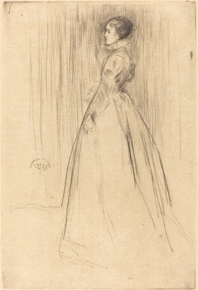 Sametové šaty, 1873. od James Abbott McNeill Whistler