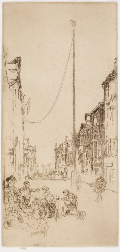 Benátský stožár, 1879-1880. od James Abbott McNeill Whistler