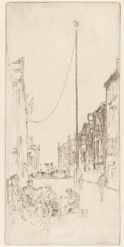 Benátský stožár, 1879-1880. od James Abbott McNeill Whistler