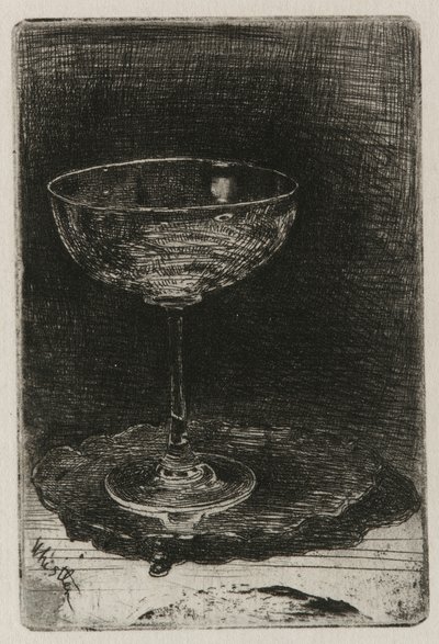 Sklenice na víno, 1858. od James Abbott McNeill Whistler