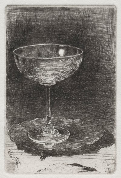 Sklenice na víno, 1858. od James Abbott McNeill Whistler