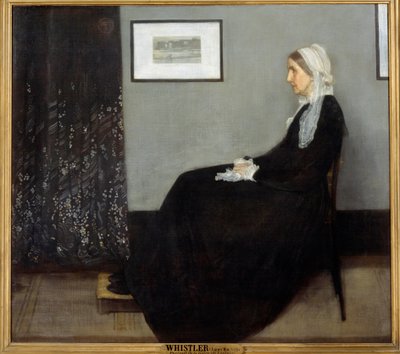 Taiteilijan äiti tai sovitus harmaalla ja mustalla nro 1 od James Abbott McNeill Whistler