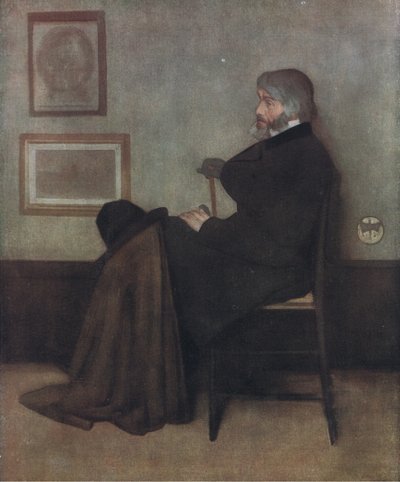 Portrét Thomase Carlylea, Bibbys Annual, 1916-1917 od James Abbott McNeill Whistler