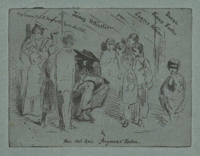 Titulní strana pro dvanáct silných vod z přírody, 1858. od James Abbott McNeill Whistler