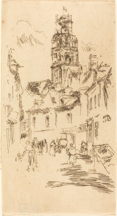 Prohlídka St. Antoine, Loches, 1888. od James Abbott McNeill Whistler
