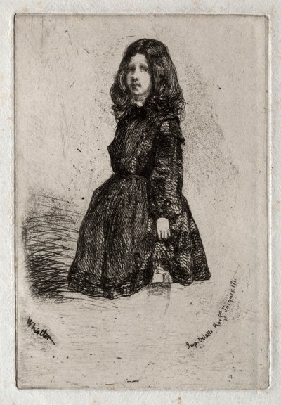 Dvanáct leptů z přírody: Annie, 1858. od James Abbott McNeill Whistler