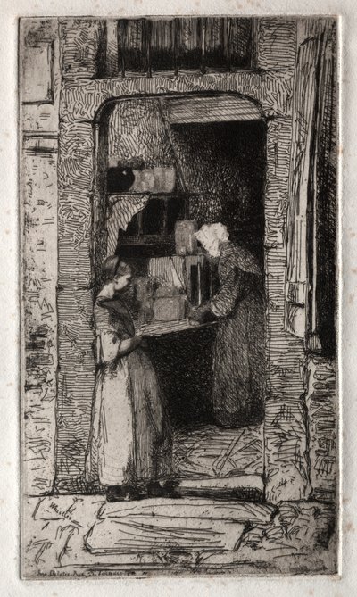Dvanáct leptů z přírody: La Marchande de Moutarde, 1858. od James Abbott McNeill Whistler