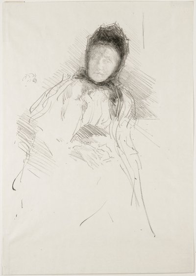 Nedokončená skica Lady Haden, 1895 od James Abbott McNeill Whistler