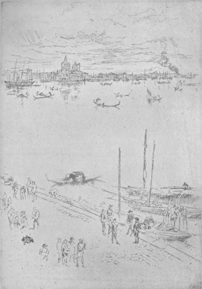 Vzpřímené Benátky, c1880, 1904 od James Abbott McNeill Whistler