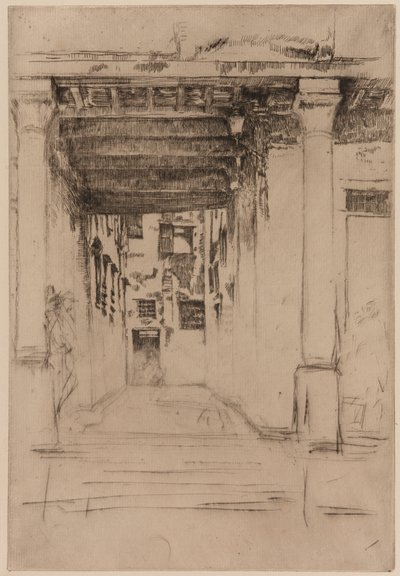 Benátský dvůr, 1879-1880. od James Abbott McNeill Whistler