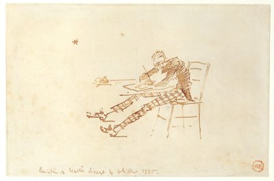Walter Sickert (1860-1942) Sketching, 1885 od James Abbott McNeill Whistler