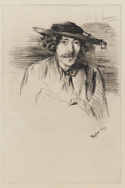 Whistler s kloboukem, 1859. od James Abbott McNeill Whistler