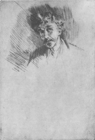Whistler with the White Lock, 1879, 1904 od James Abbott McNeill Whistler