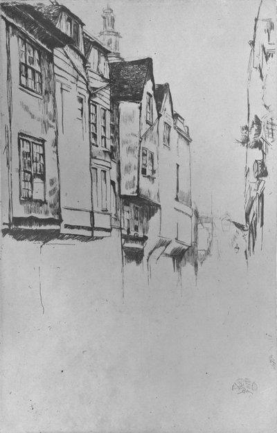 Wych Street, 1877, 1904 od James Abbott McNeill Whistler