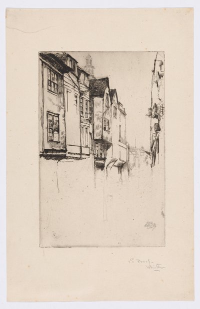 Wych Street, Londýn od James Abbott McNeill Whistler