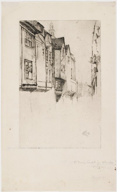Great Street, Londýn, 1877. od James Abbott McNeill Whistler