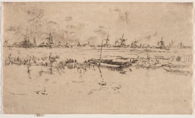 Zaandam. od James Abbott McNeill Whistler